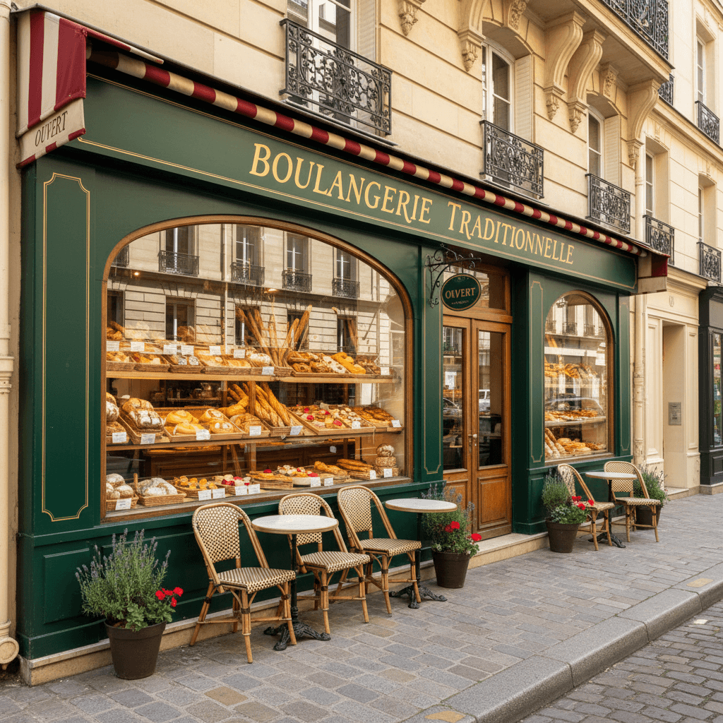 Boulangerie 57m² à Paris : terrasse