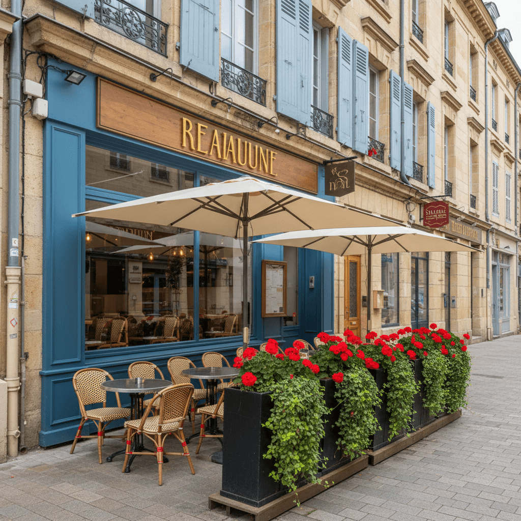 Restaurant 80m² à Clermont-Ferrand : terrasse - licence IV
