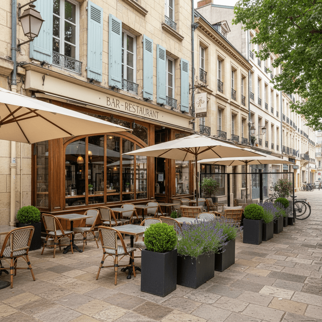 Restaurant à Niort : terrasse - licence IV - Image 1