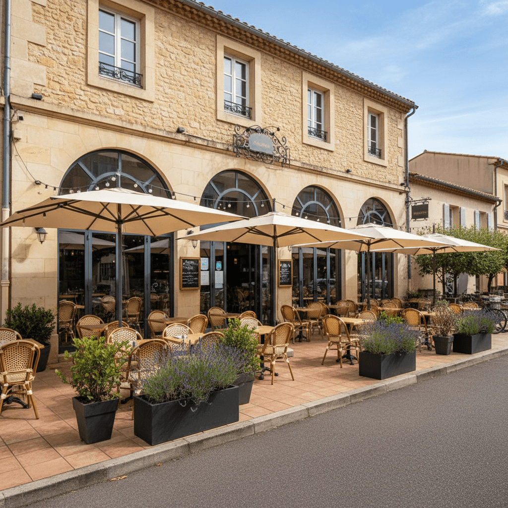 Restaurant 142m² à Balaruc-Le-Vieux : terrasse - extraction - Image 1