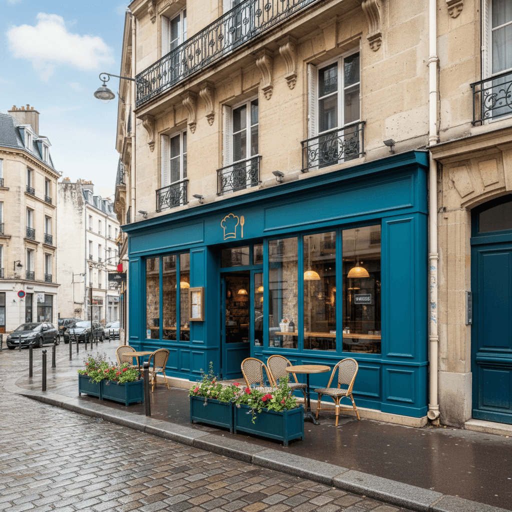 Restaurant 70 couverts à Saint-Denis : terrasse - extraction - Image 1