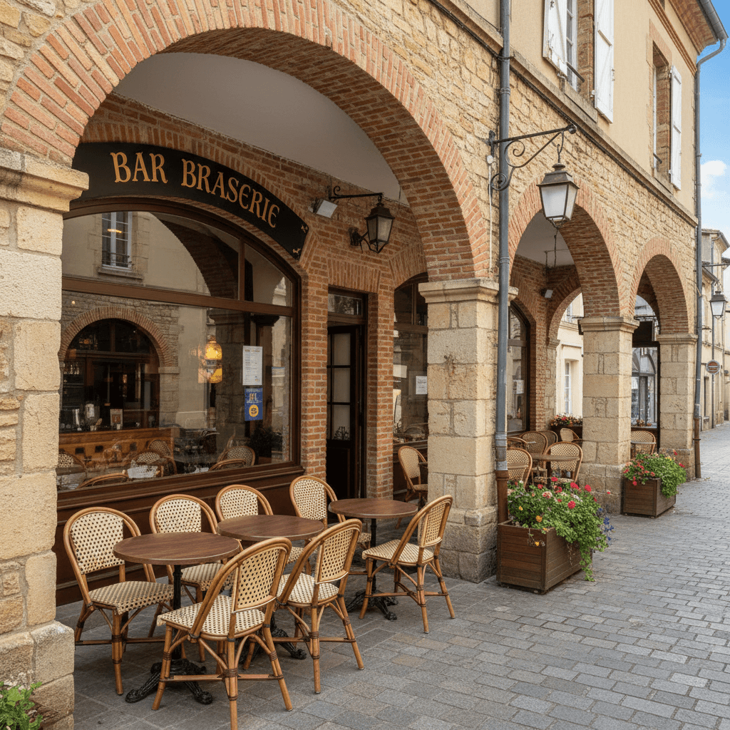 Bar-brasserie 250m² à Trie-Sur-Baïse : terrasse - licence IV - Image 1