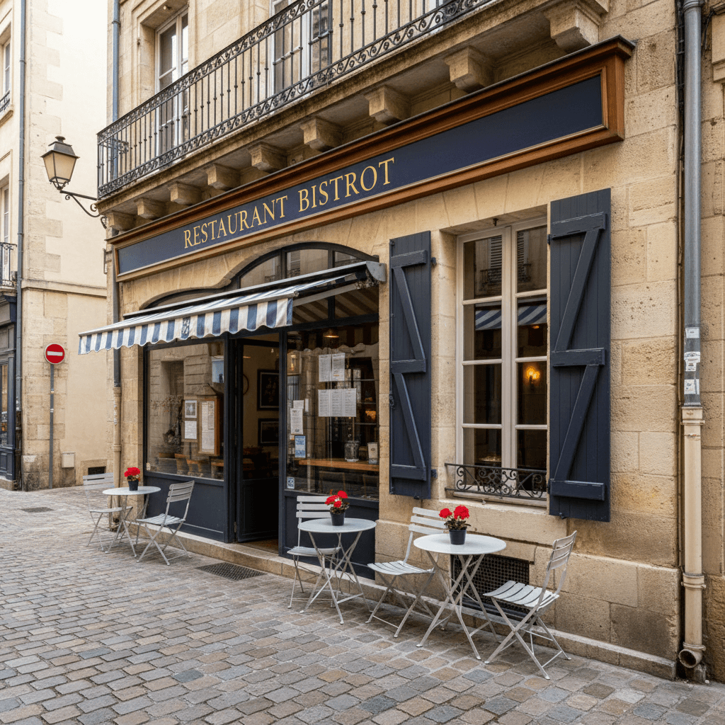 Restaurant 40m² à Bordeaux : terrasse - licence IV