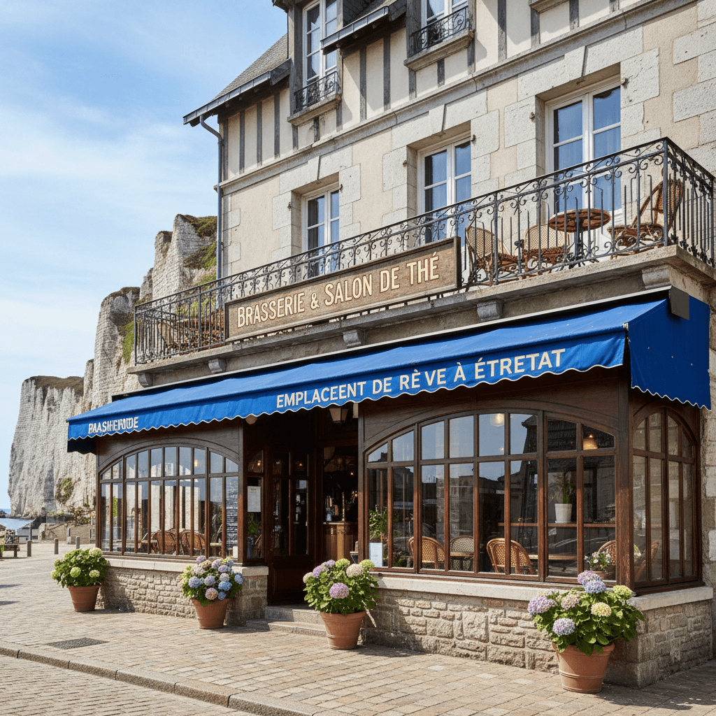 Bar-brasserie 180m² à Étretat : terrasse - licence IV - Image 1