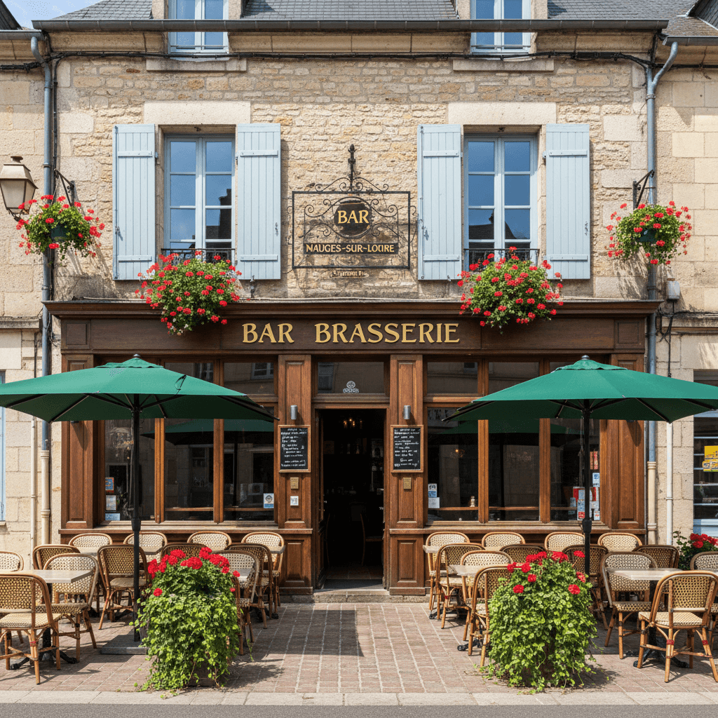 Bar-brasserie 130m² à Mauges-Sur-Loire : terrasse - licence IV - Image 1