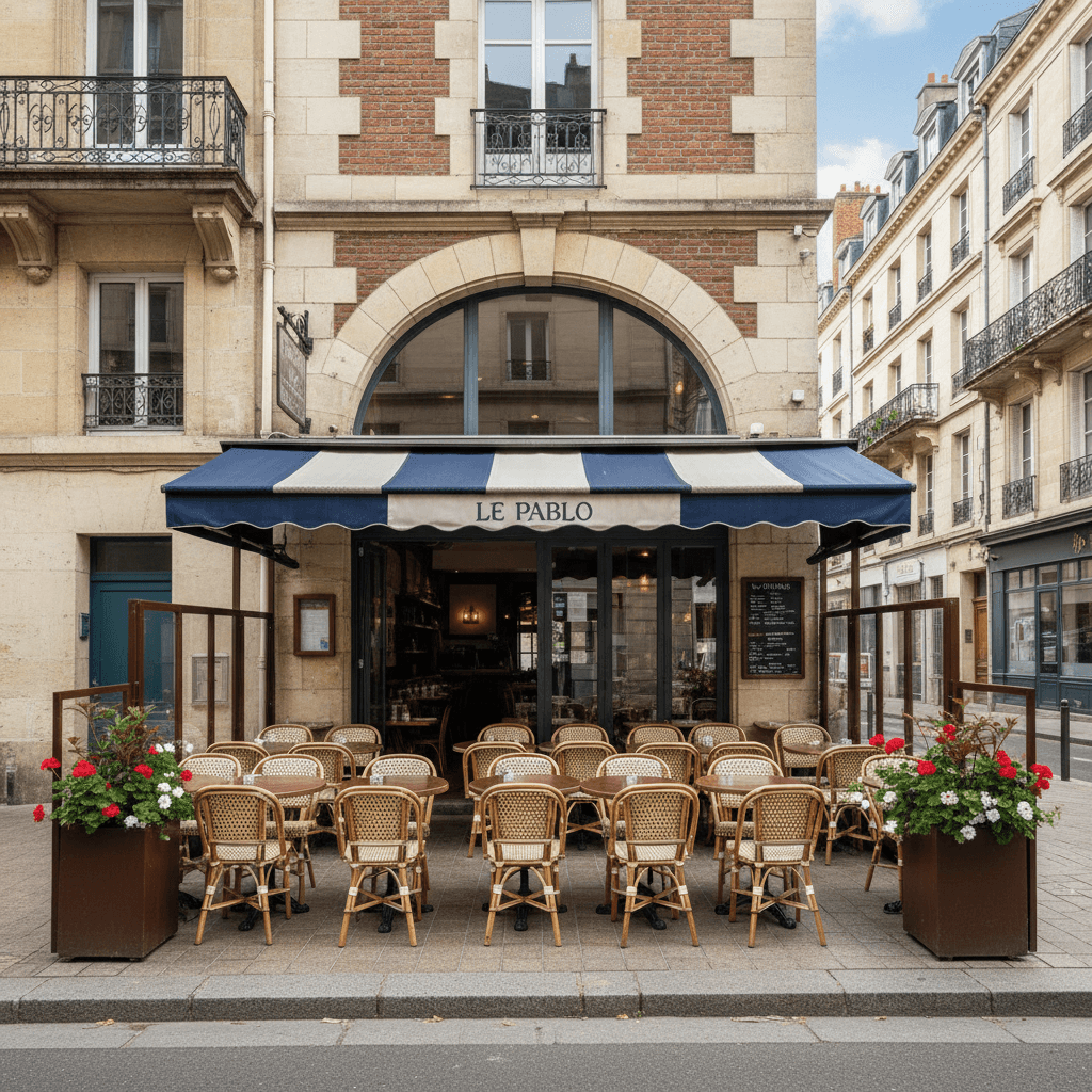 Restaurant 162m² à Nantes : terrasse - extraction - Image 1