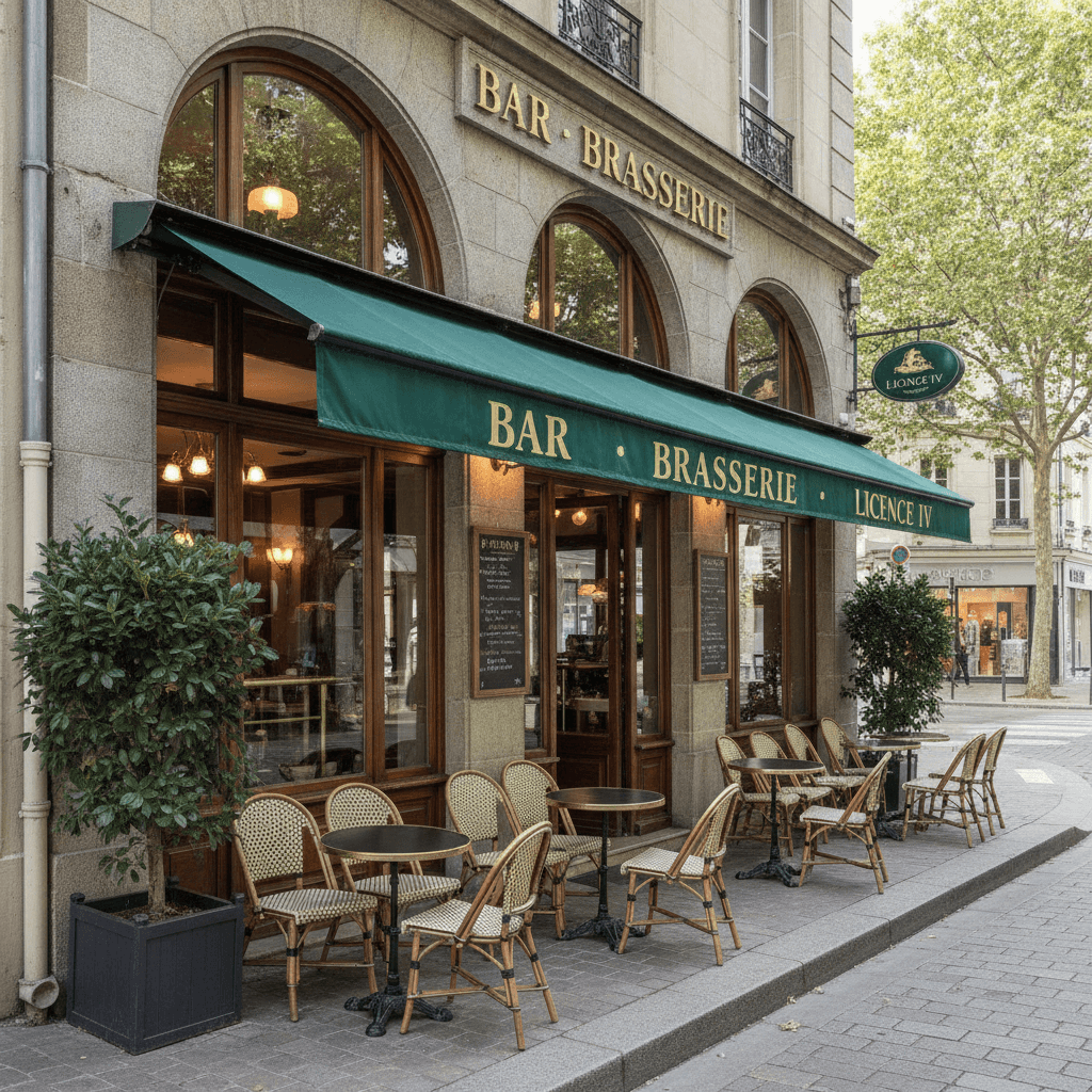 Bar-brasserie à Nantes : terrasse - licence IV