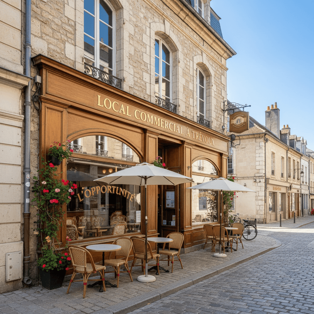 Bar-brasserie 90m² à Trévoux : terrasse - licence IV - Image 1
