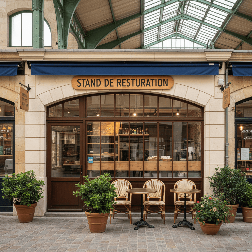 Fast-food 15m² à Bordeaux : extraction - chambre froide