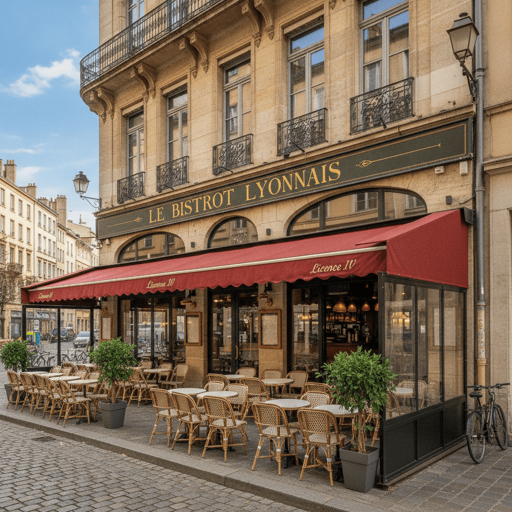 Restaurant 85m² à Lyon : terrasse - licence IV