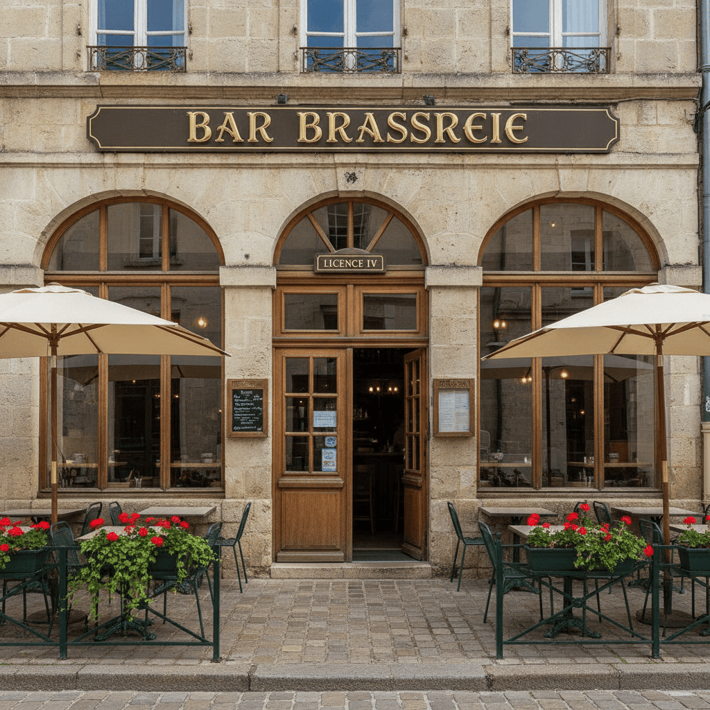 Bar-brasserie à Cahors : terrasse - licence IV - Image 1