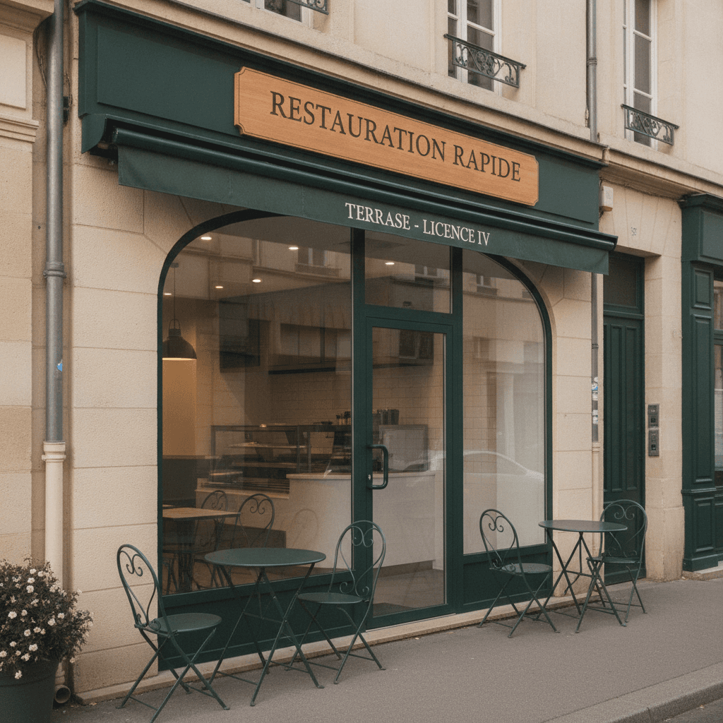 Fast-food 48m² à Tours : terrasse - licence IV - Image 1
