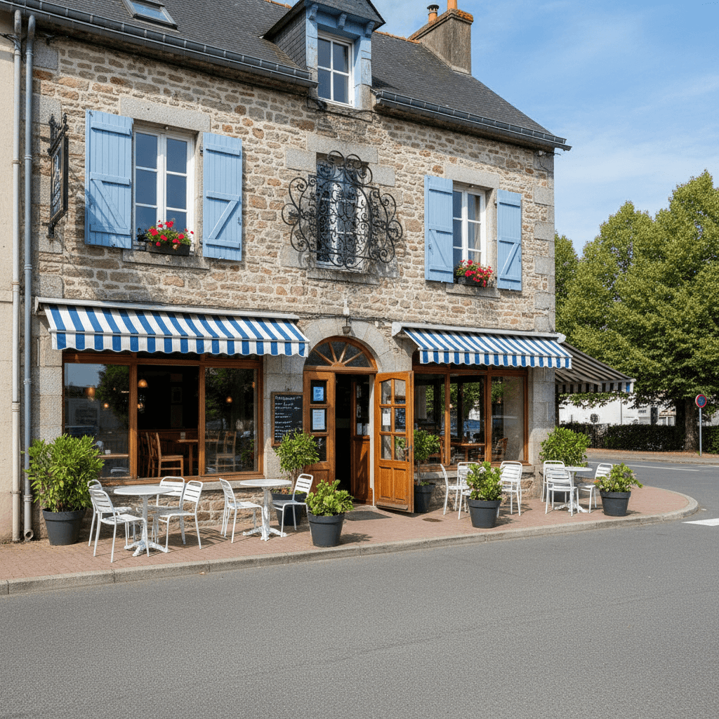 Restaurant 1200m² à Guiscriff : terrasse - licence IV - Image 1