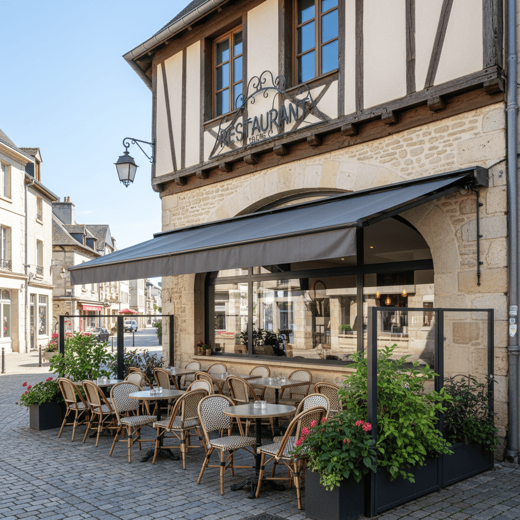 Restaurant à Ornans : terrasse - licence IV - Image 1