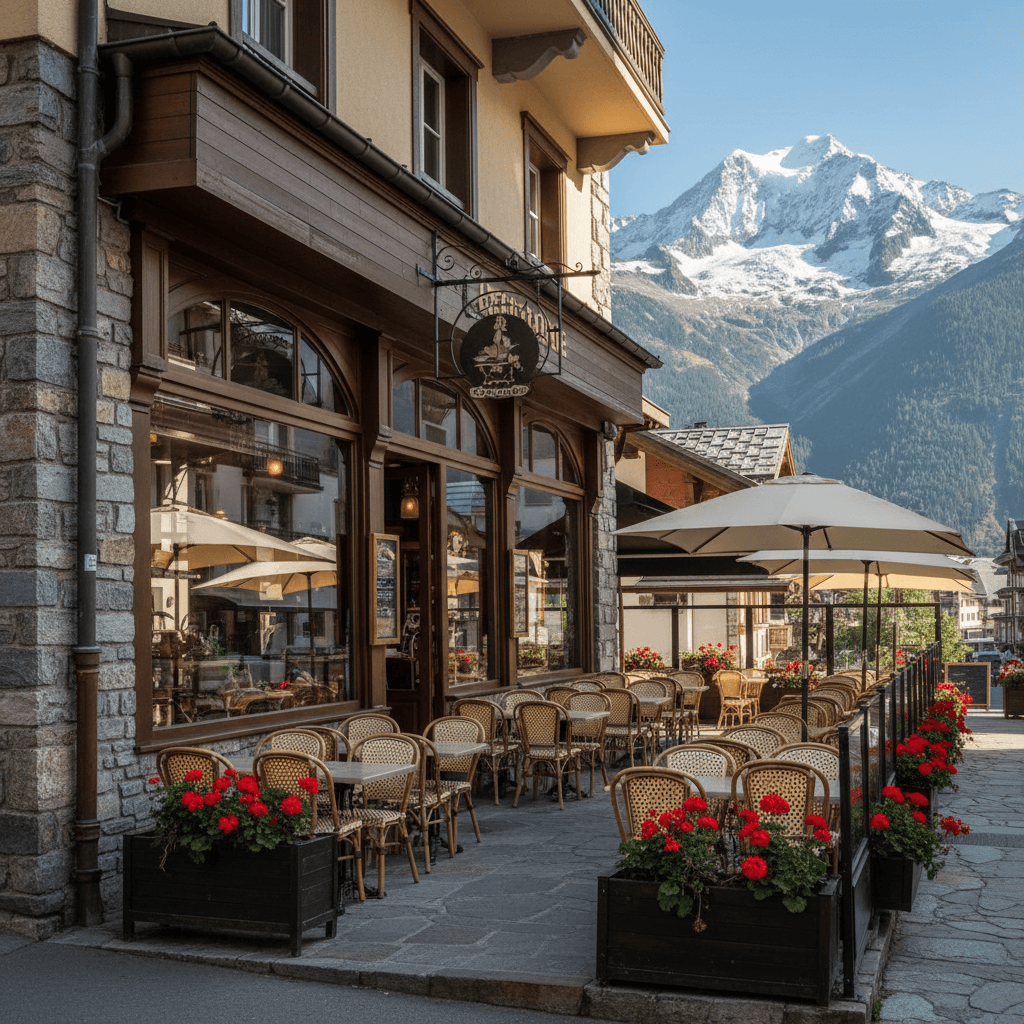 Bar-brasserie 100m² à Chamonix-Mont-Blanc : terrasse - licence IV - Image 1