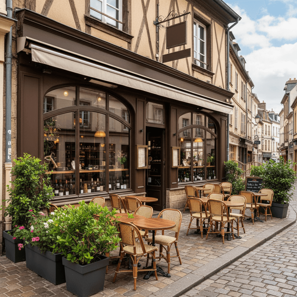 Restaurant à Rouen : terrasse