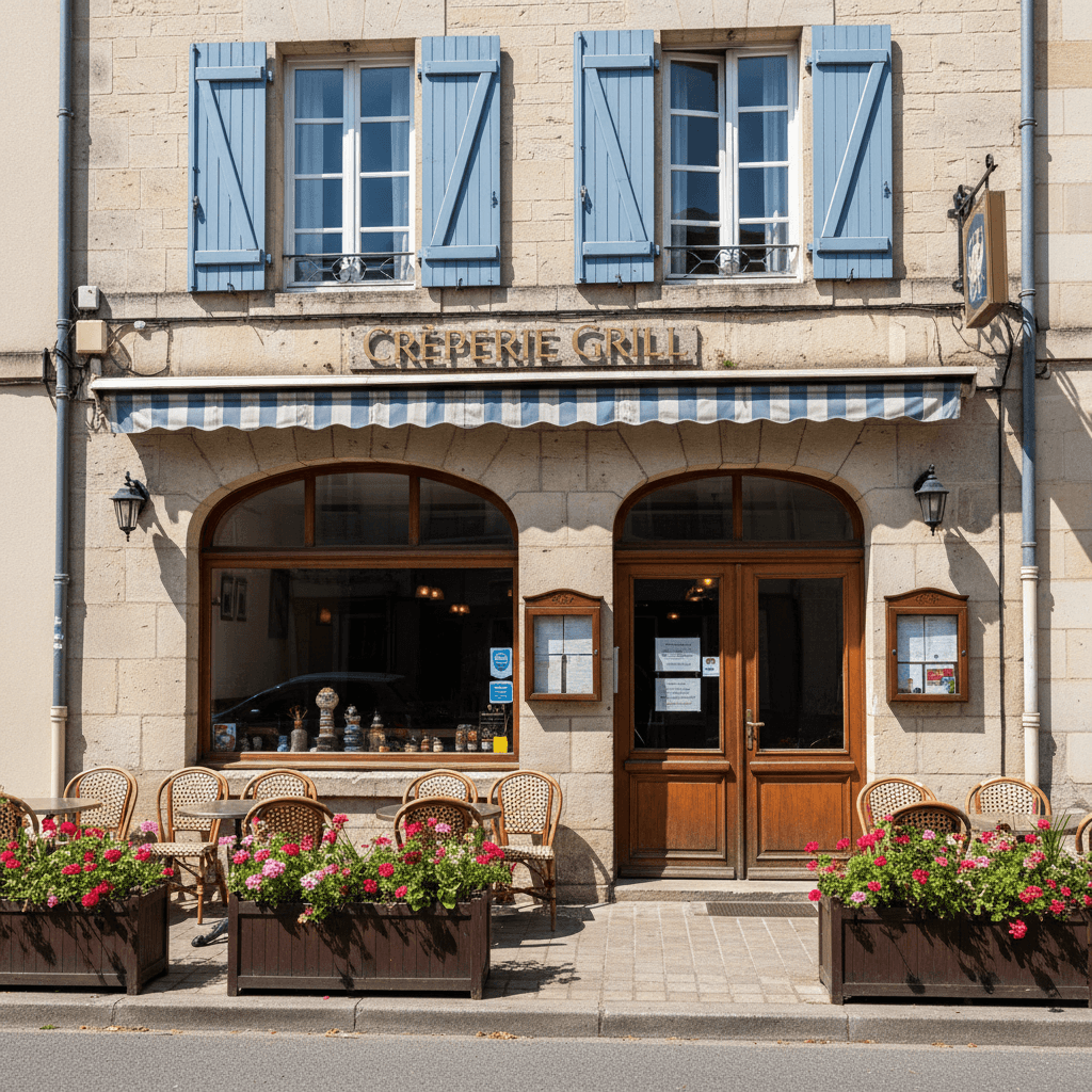 Restaurant à Saint-Germain-Du-Corbéis : terrasse - licence IV - Image 1