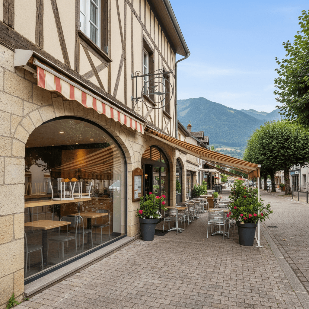 Fast-food à Cruseilles : terrasse - Image 1