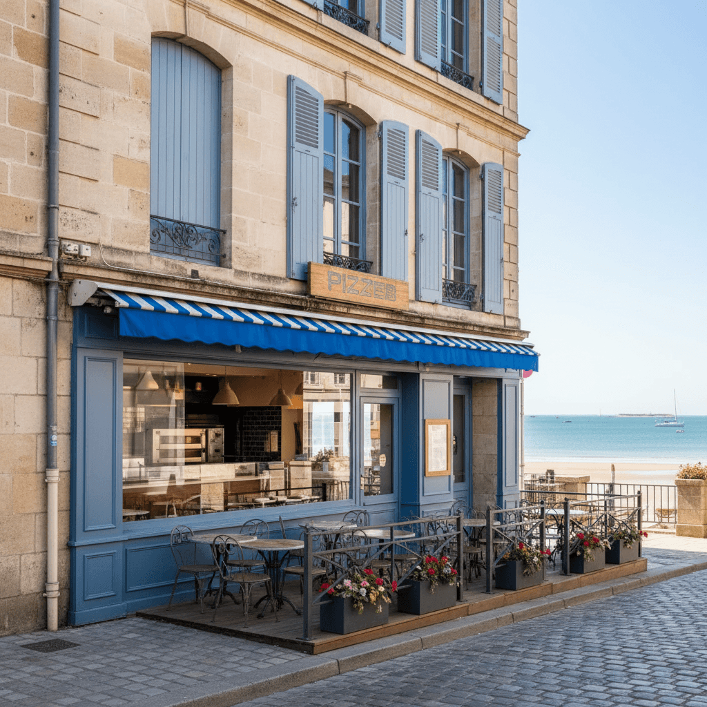 Fast-food à Nantes : terrasse - licence IV