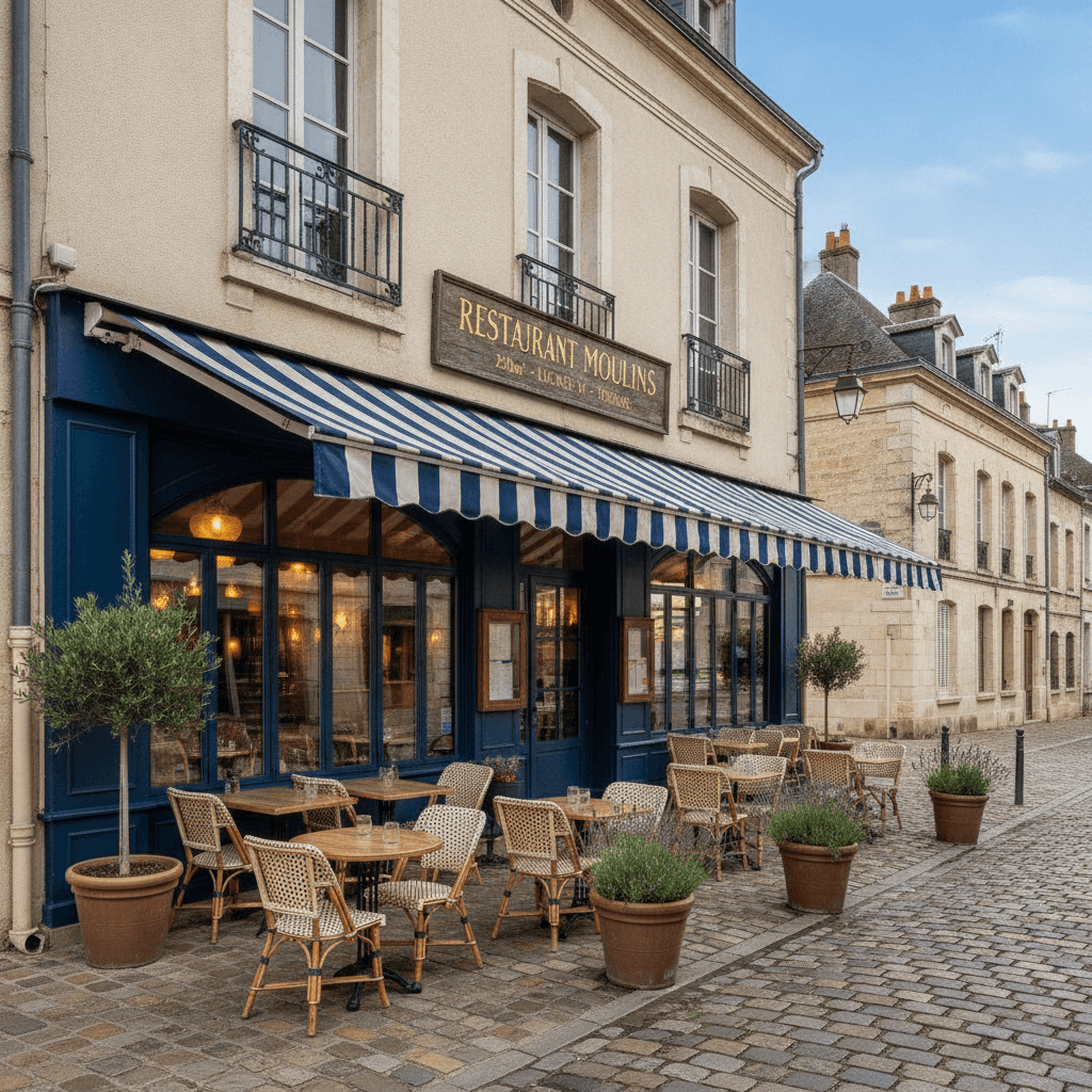 Restaurant 250m² à Moulins : terrasse - licence IV