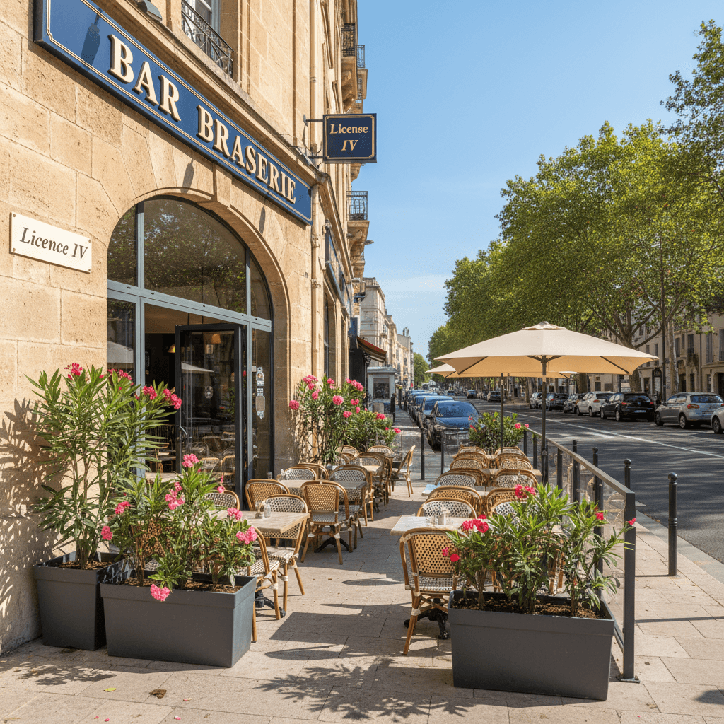 Bar-brasserie 60m² à Nîmes : terrasse - licence IV - Image 1