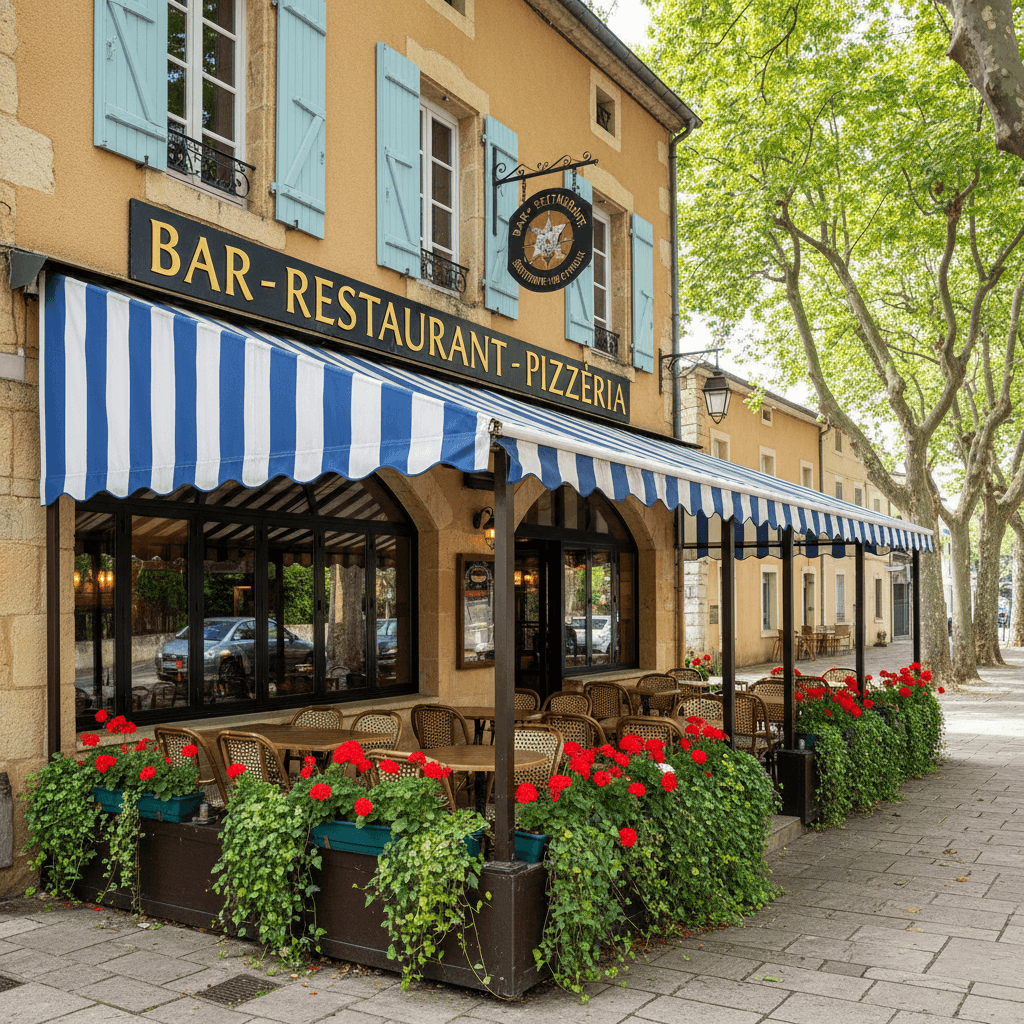 Restaurant 250m² à Saint-Fortunat-Sur-Eyrieux : terrasse - licence IV - Image 1