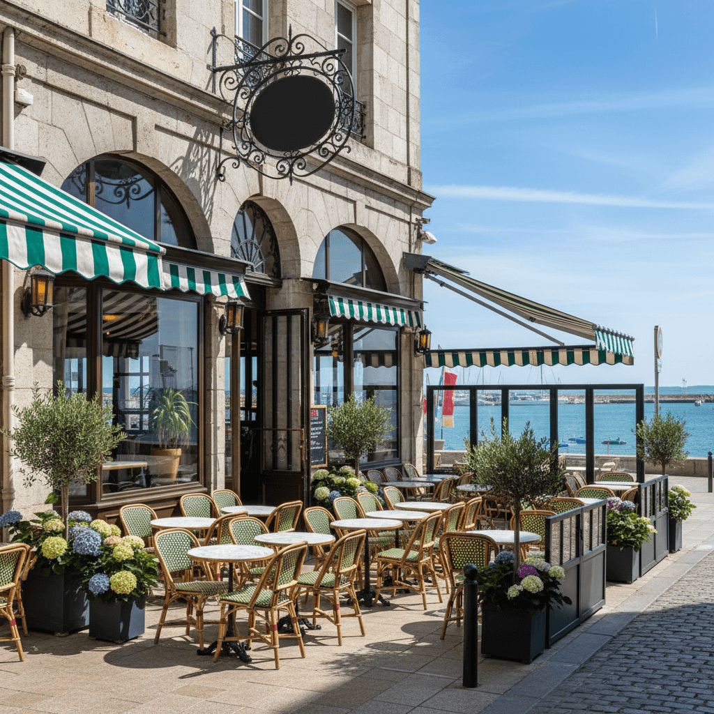 Bar-brasserie 200m² à La Rochelle : terrasse - licence IV