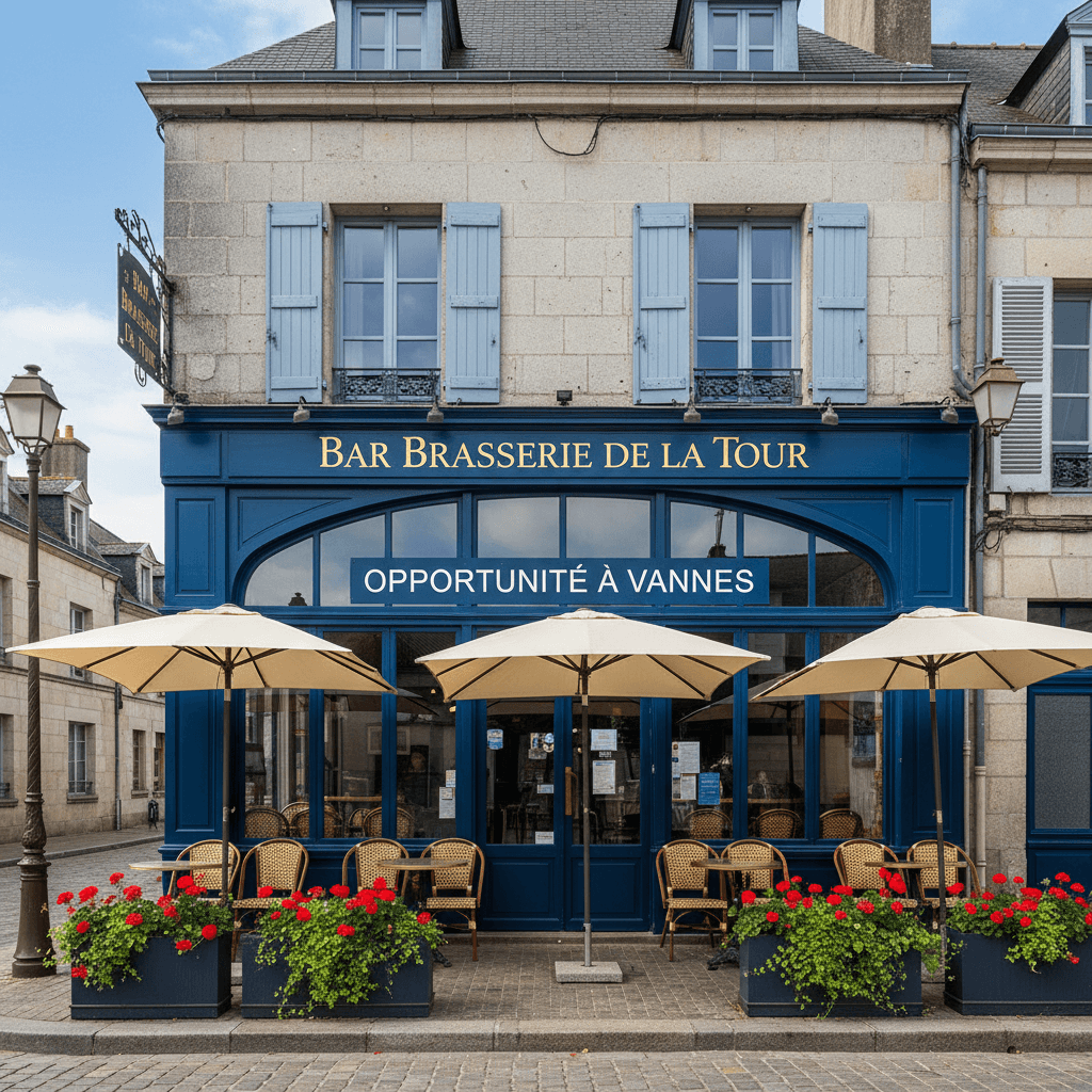 Bar-brasserie 200m² à Vannes : terrasse - licence IV - Image 1