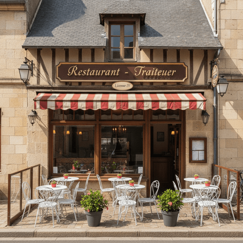 Restaurant à Saint-Lô : terrasse - licence IV - Image 1