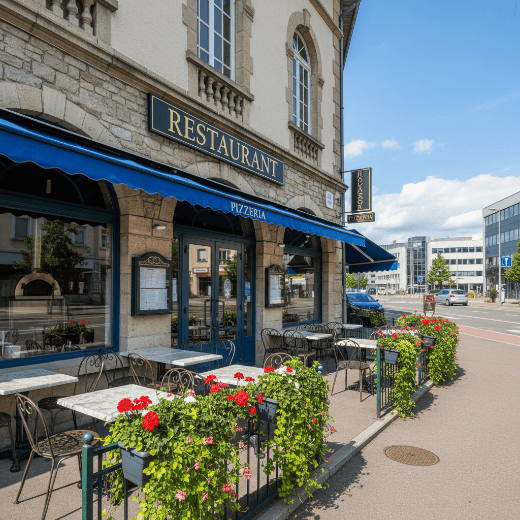 Restaurant à Annecy : terrasse - extraction - Image 1