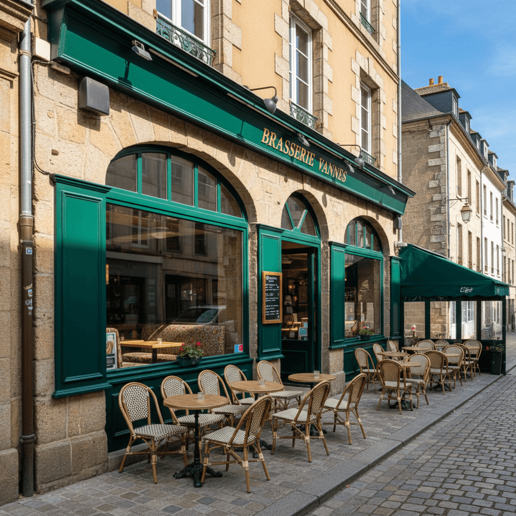 Bar-brasserie 230m² à Vannes : terrasse - extraction - Image 1