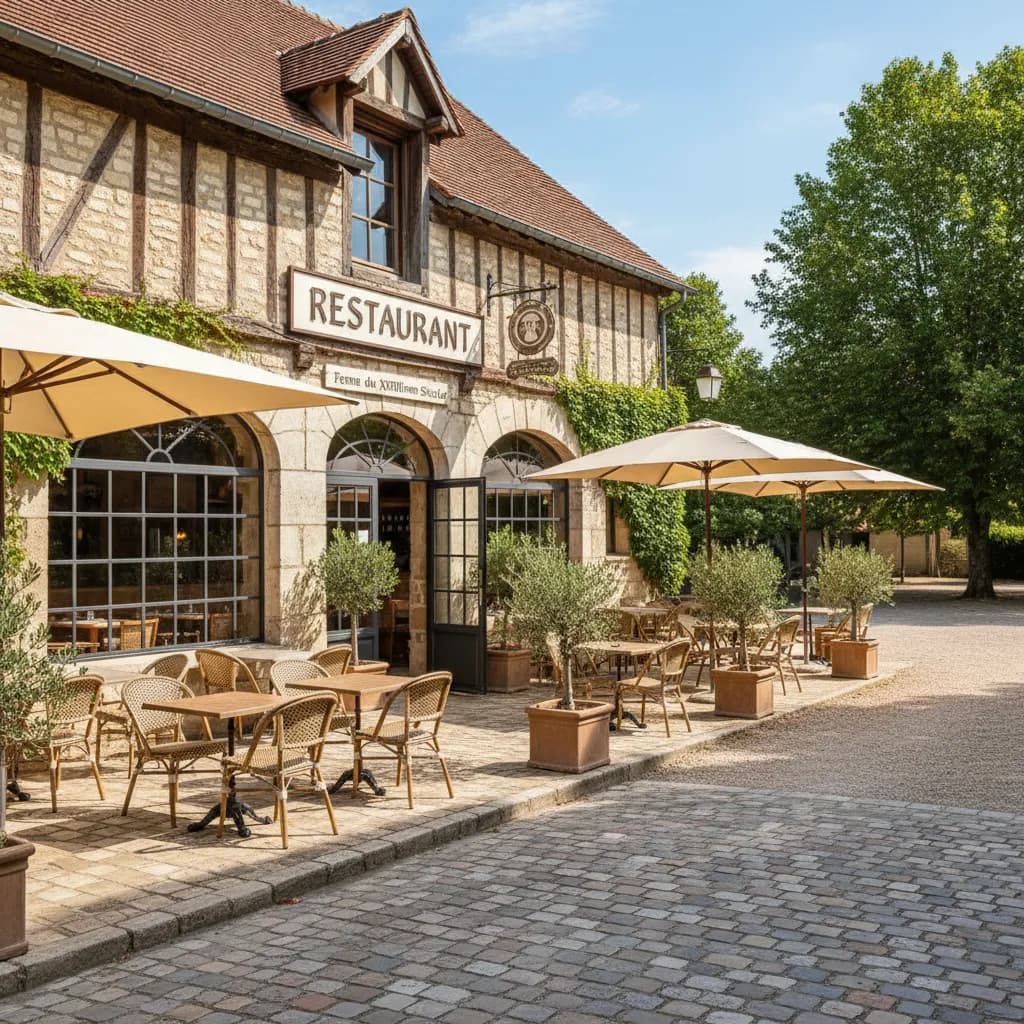 Restaurant à Bordeaux : terrasse - extraction - Image 1
