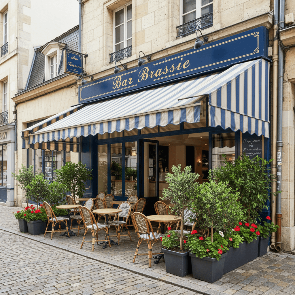 Bar-brasserie 50m² à Rouen : terrasse - licence IV