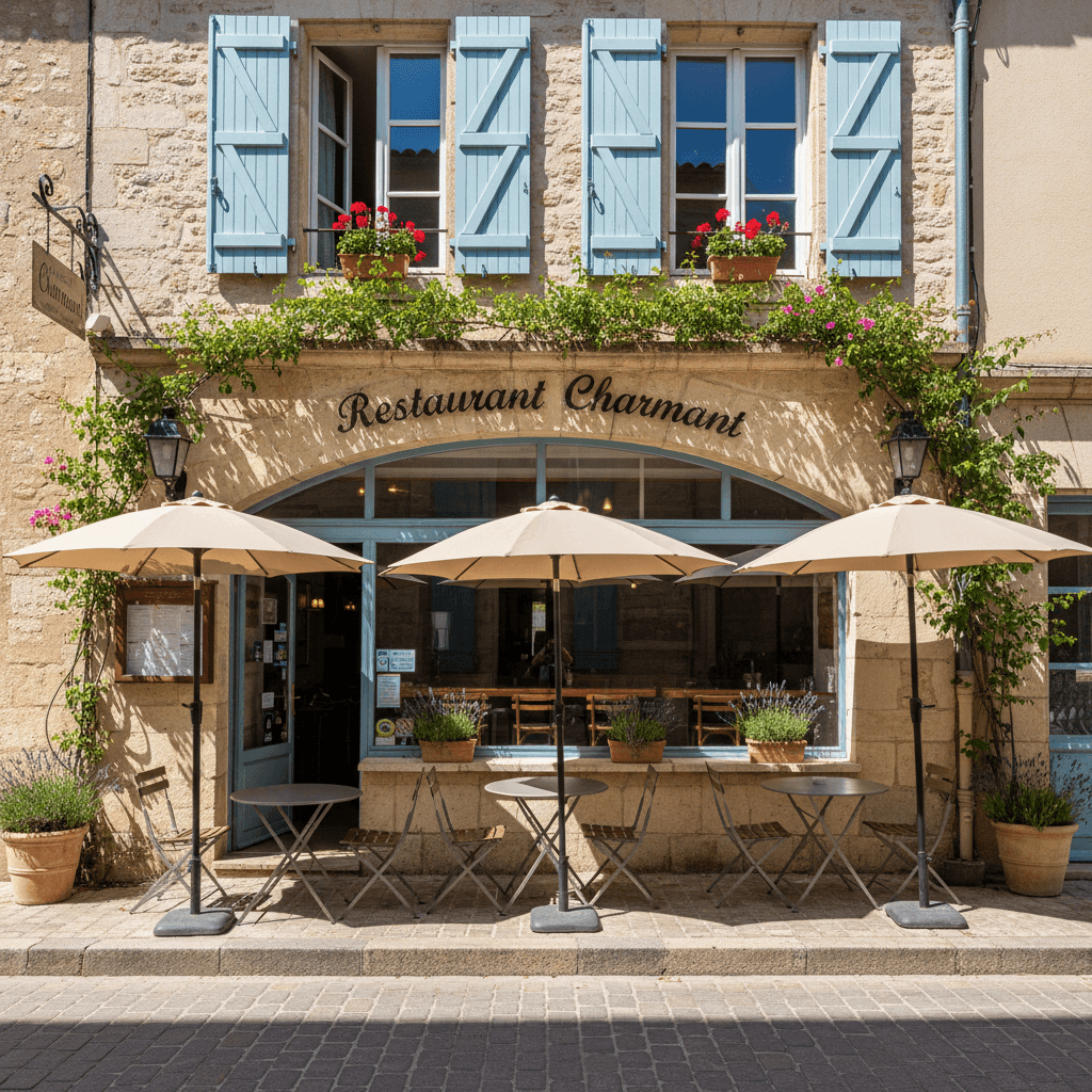 Restaurant à Saint-Saturnin-Lès-Avignon : terrasse - licence IV - Image 1