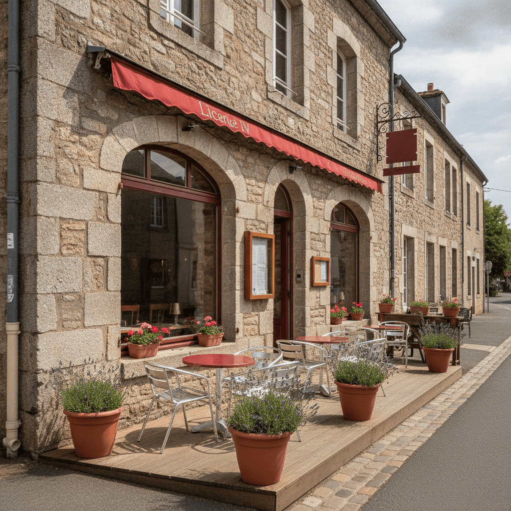 Restaurant à Saint-Lô : terrasse - licence IV - Image 1