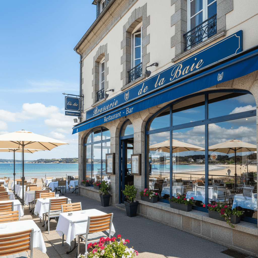 Bar-brasserie 150m² à Plougasnou : terrasse - licence IV - Image 1