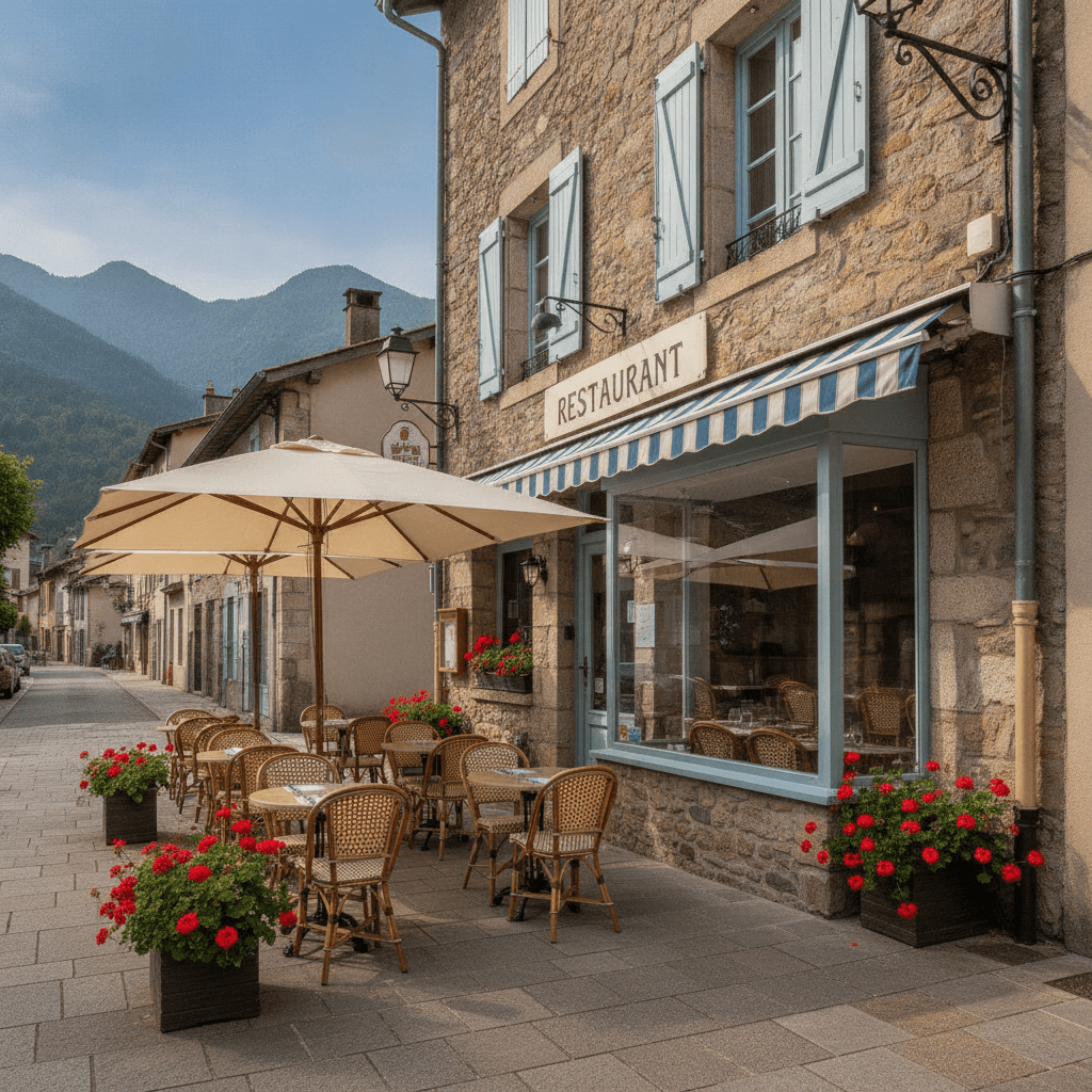 Restaurant 38m² à Vernet-Les-Bains : terrasse - licence IV - Image 1