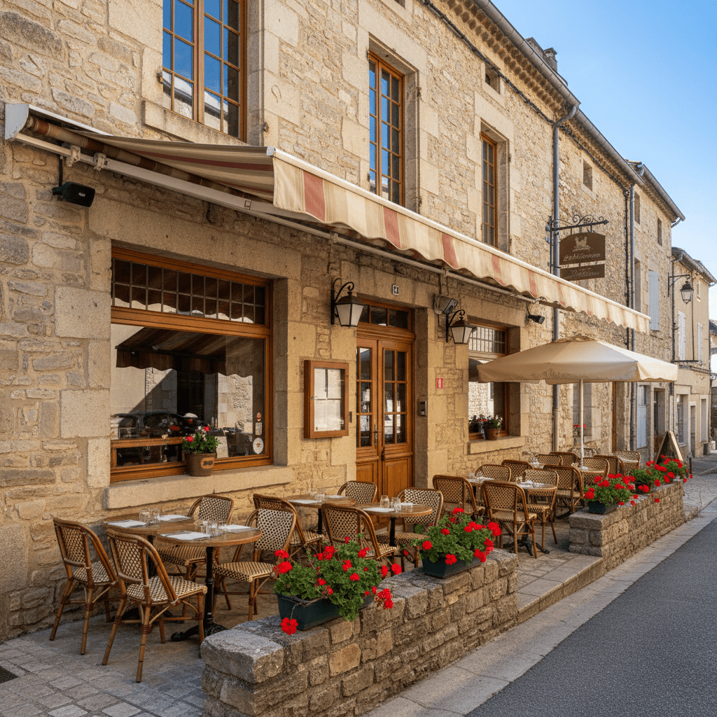 Restaurant 242m² à Saint-Remèze : terrasse - extraction - Image 1