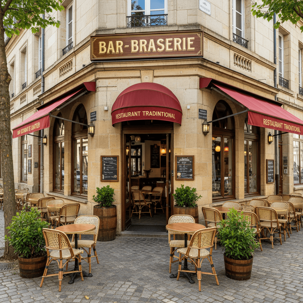 Bar-brasserie 120m² à Rennes : terrasse - licence IV