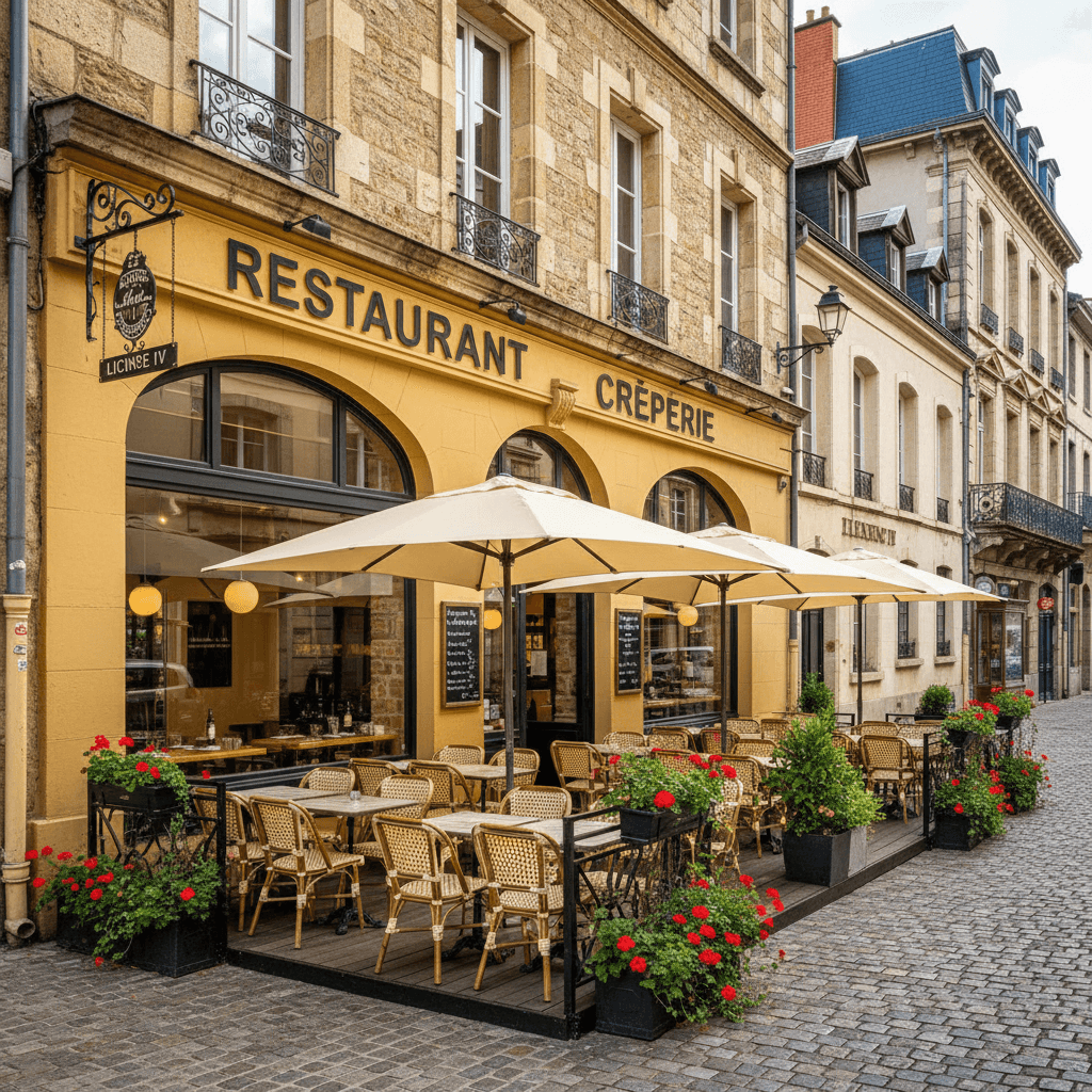 Restaurant à Grenoble : terrasse - licence IV