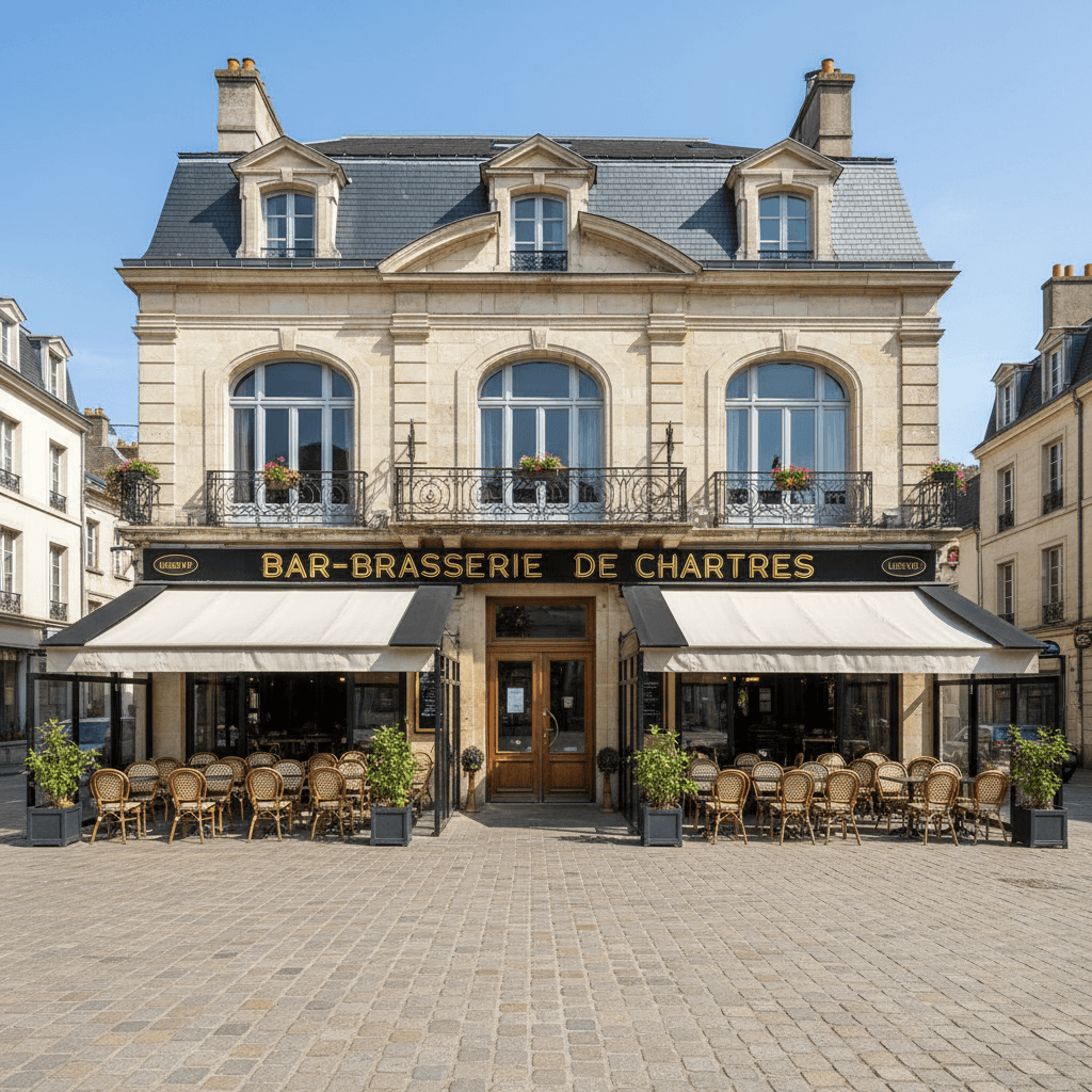 Bar-brasserie à Chartres : terrasse - licence IV - Image 1