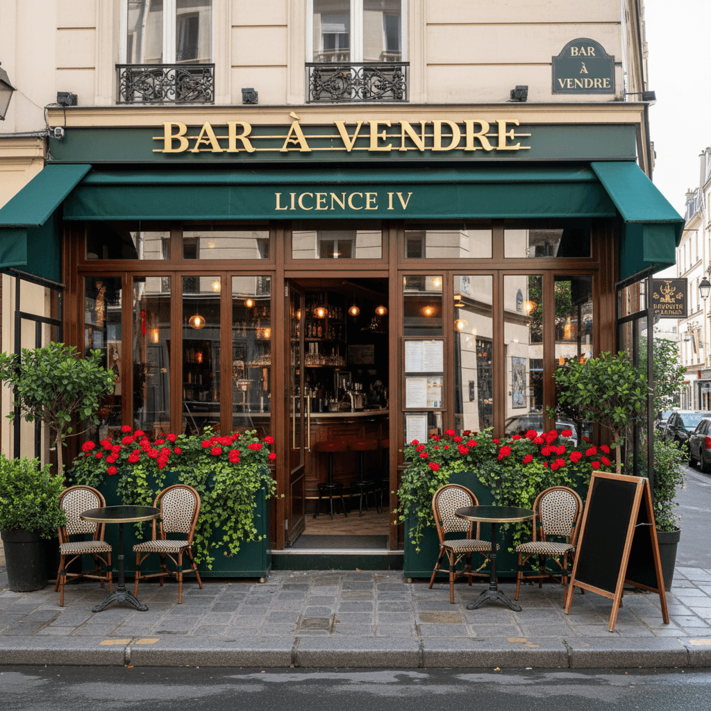 Bar 1 couverts à Paris : terrasse - licence IV