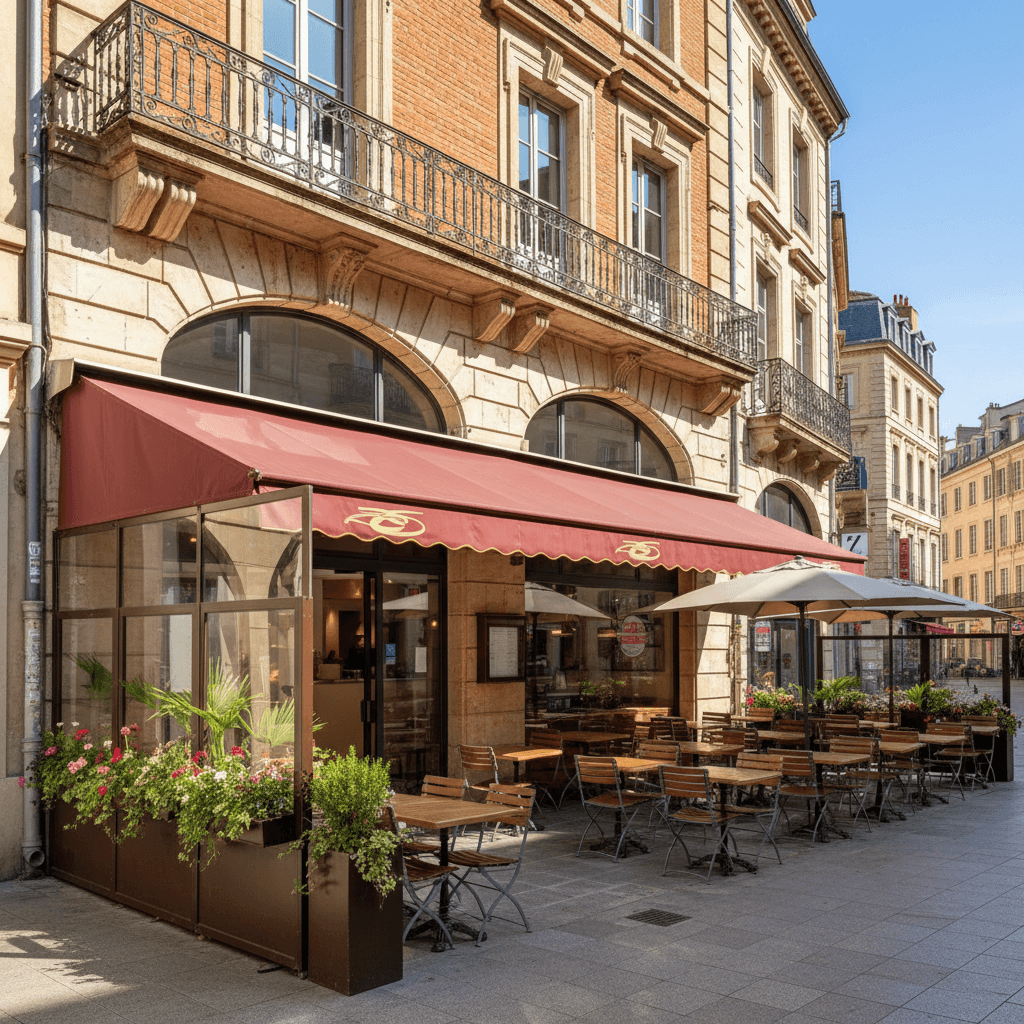 Fast-food 115m² à Toulouse : terrasse - licence IV