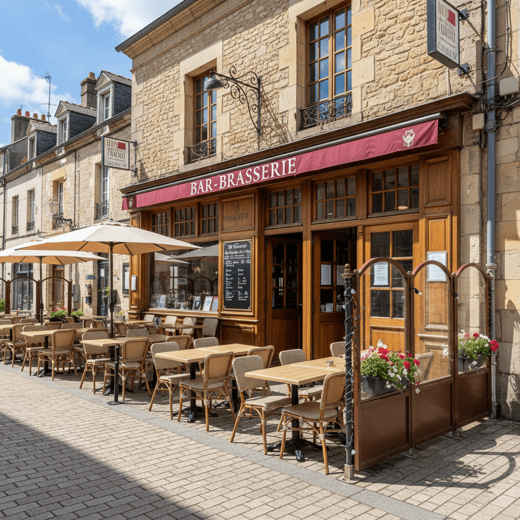 Bar-brasserie 500m² à Le Monastère : terrasse - licence IV - Image 1