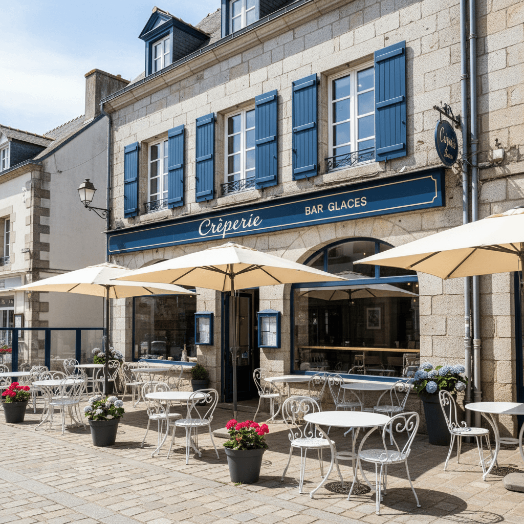 Restaurant à QUIMPER : terrasse - licence IV - Image 1