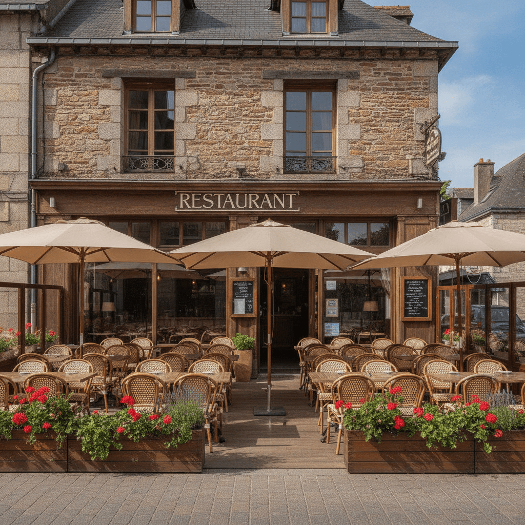Restaurant à Saint-Brieuc : terrasse - licence IV - Image 1