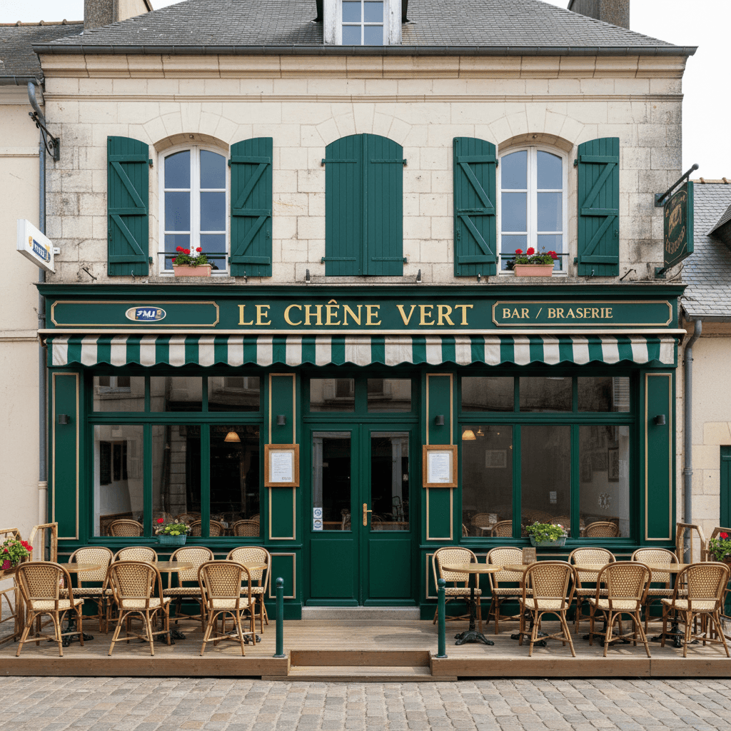 Bar-brasserie à Carentan-Les-Marais : terrasse - licence IV - Image 1