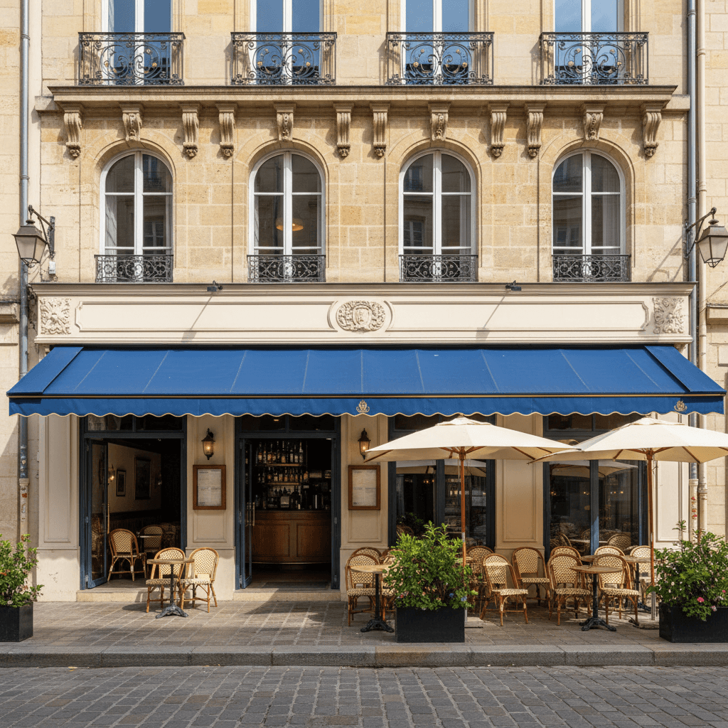 Restaurant à Bordeaux : terrasse - extraction