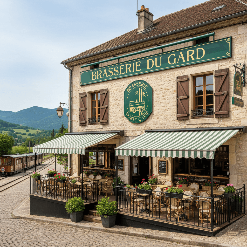 Bar-brasserie 100m² à Saint-Jean-Du-Gard : terrasse - extraction - Image 1