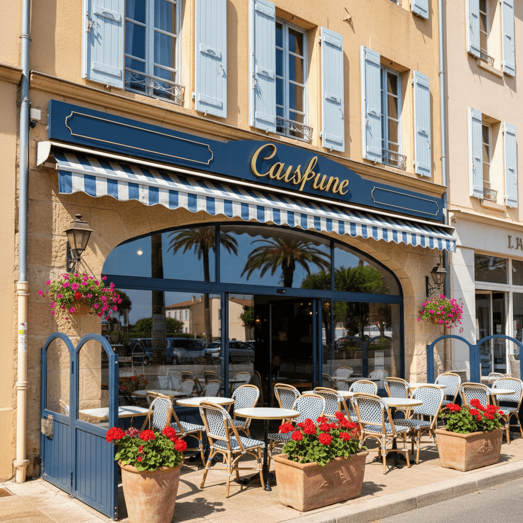 Restaurant à Saint-Raphaël : terrasse - extraction - Image 1